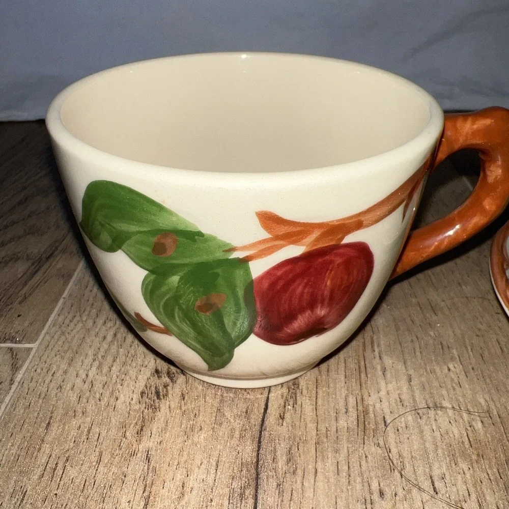 VINTAGE‎ FRANCISCAN APPLE BRANCH PATTERN CUP AND SAUCER